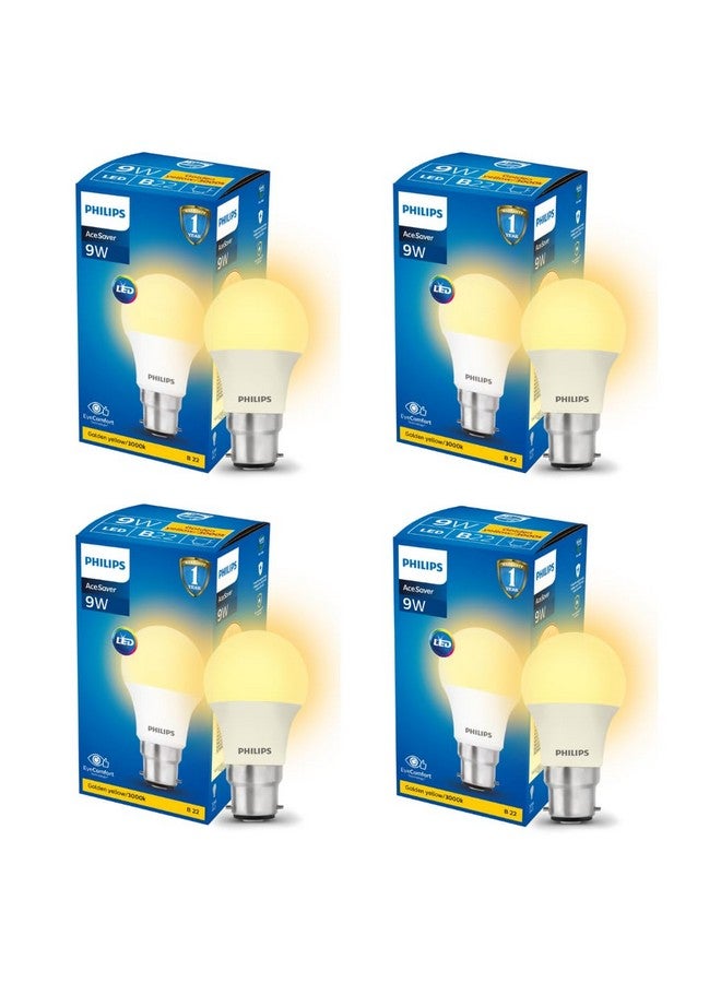PHILIPS 9W B22d LED Bulb, Pack of 4 - Image 1