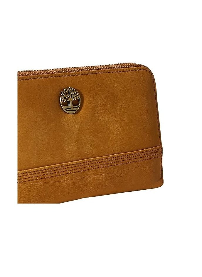 Timberland Timberland Leather RFID Zip Around Wallet Clutch With Wristlet Strap  - Image 4