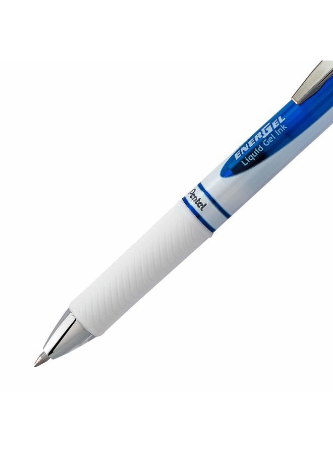 Pentel EnerGel Pearl Deluxe RTX Retractable Liquid Gel Pen, (0.7mm), Black Ink/Blue Ink, 2 Pack (BL77WBP2AC) - Image 4
