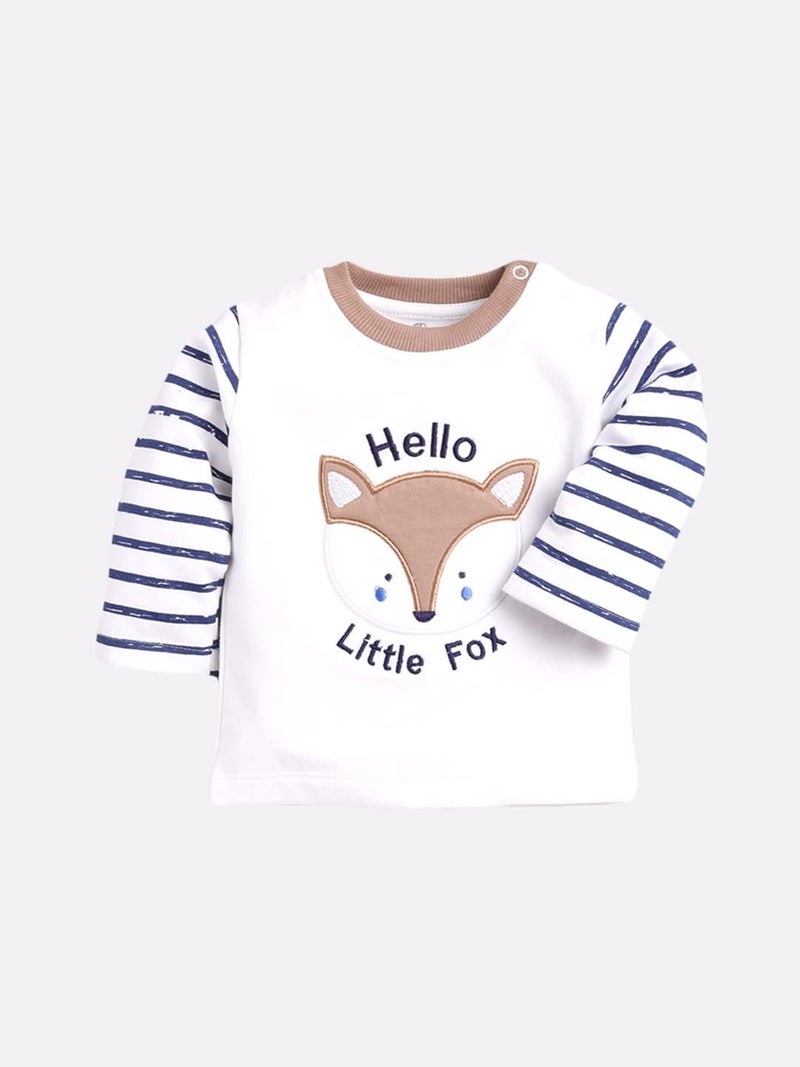 BABY GO 100% Cotton Full Sleeves Clothing Set for Baby Boys and Girls - Image 4