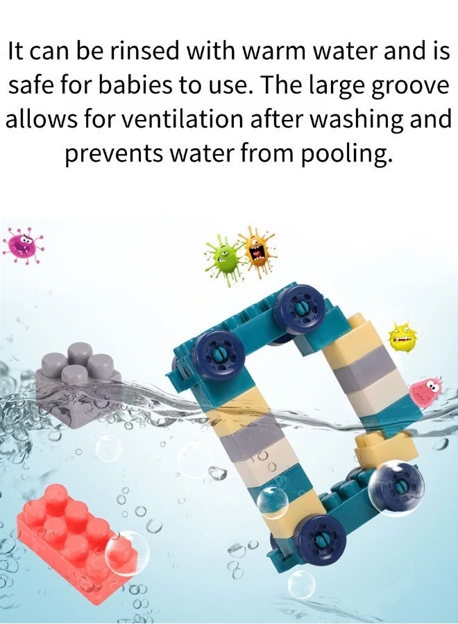 جني ثروة طاولة أنشطة للأطفال، تحتوي على 320 قطعة من مكعبات التكديس الكبيرة، وألعاب مكعبات، وطاولة مكعبات بناء متعددة الوظائف، وطاولة مكعبات بناء تعليمية متعددة الوظائف لمرحلة ما قبل المدرسة، ومجموعة مكعبات بناء كبيرة، مناسبة للأطفال من سن 3 سنوات فما فوق. - Image 3