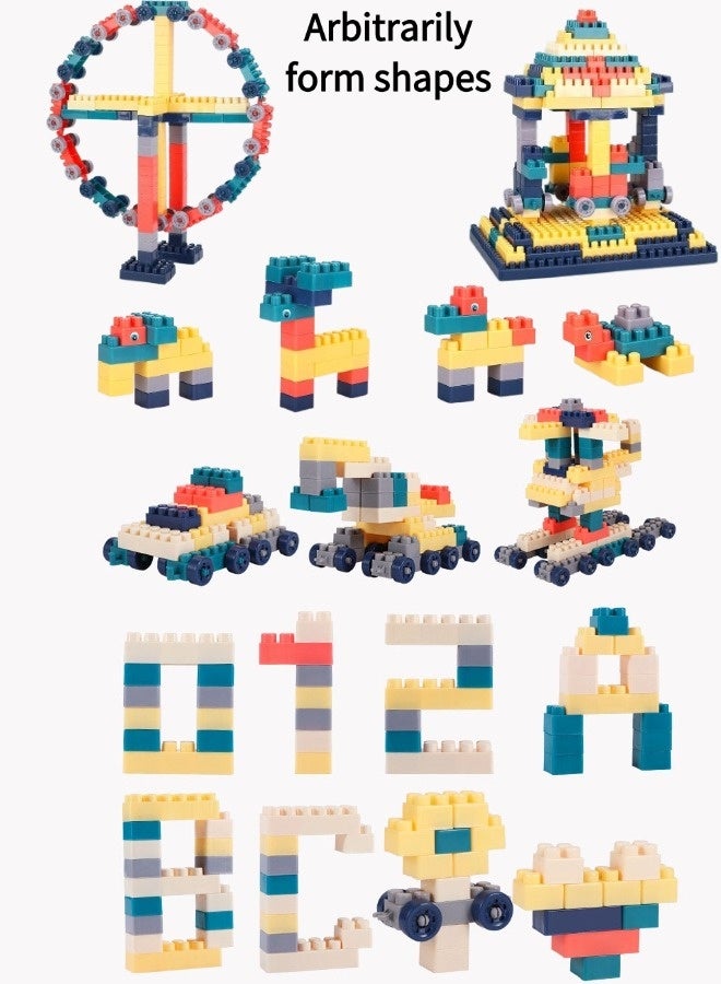 جني ثروة طاولة أنشطة للأطفال، تحتوي على 320 قطعة من مكعبات التكديس الكبيرة، وألعاب مكعبات، وطاولة مكعبات بناء متعددة الوظائف، وطاولة مكعبات بناء تعليمية متعددة الوظائف لمرحلة ما قبل المدرسة، ومجموعة مكعبات بناء كبيرة، مناسبة للأطفال من سن 3 سنوات فما فوق. - Image 2