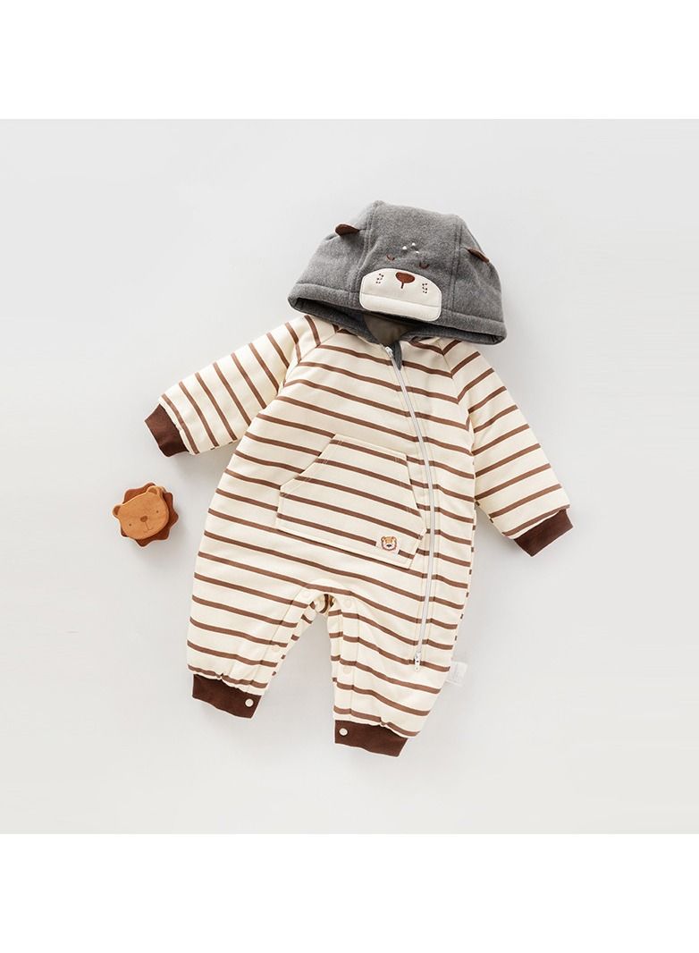 Loquat Baby Cute Padded Thick Warm Jumpsuit 