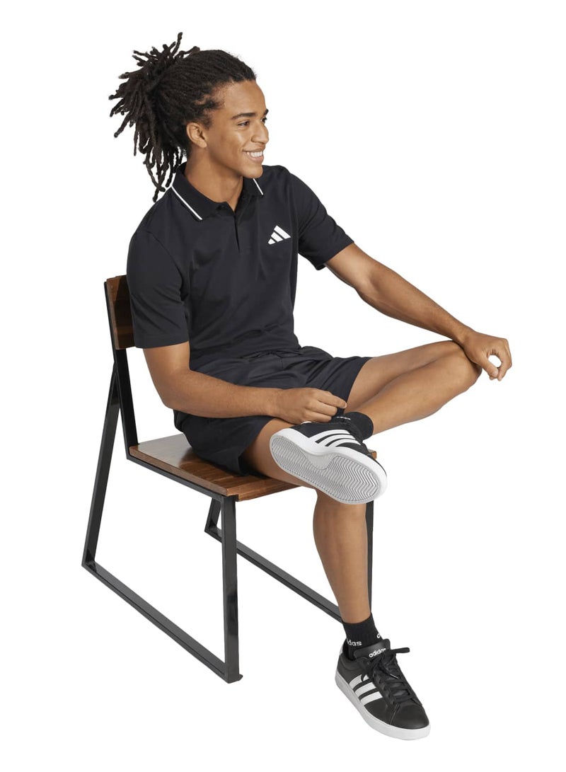 Adidas Essentials Small Logo Pique Polo Shirt - Image 4