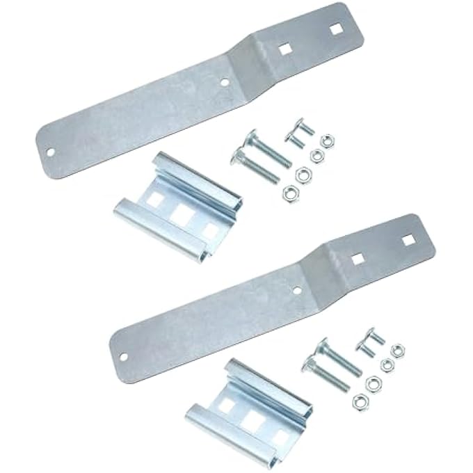 rayihni 2Pack Slow Moving Vehicle Triangle Sign Mounting Kit for Golf Cart Includes 1 Tractor Bracket 1 Street Sign Bracket 4 Bolts and 4 Nuts - Image 2