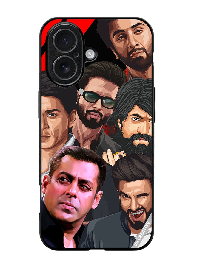 Protective Case Cover For Apple iPhone 17 Bollywood Actors Design Multicolour