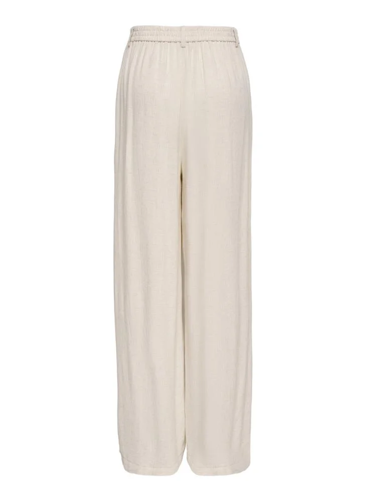 Only Onlemmia-Siesta Mid Waist Wide Leg Pants