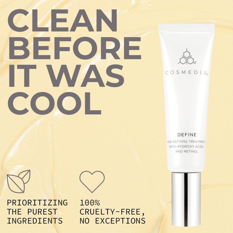 COSMEDIX Define Anti-Aging Face Cream with Hydroxy Acid & Retinol Complex - Age-Defying Facial Moisturizer for Fine Lines, Wrinkles & Uneven Skin - Lightweight PM Facial Treatment for All Skin Type - Image 5