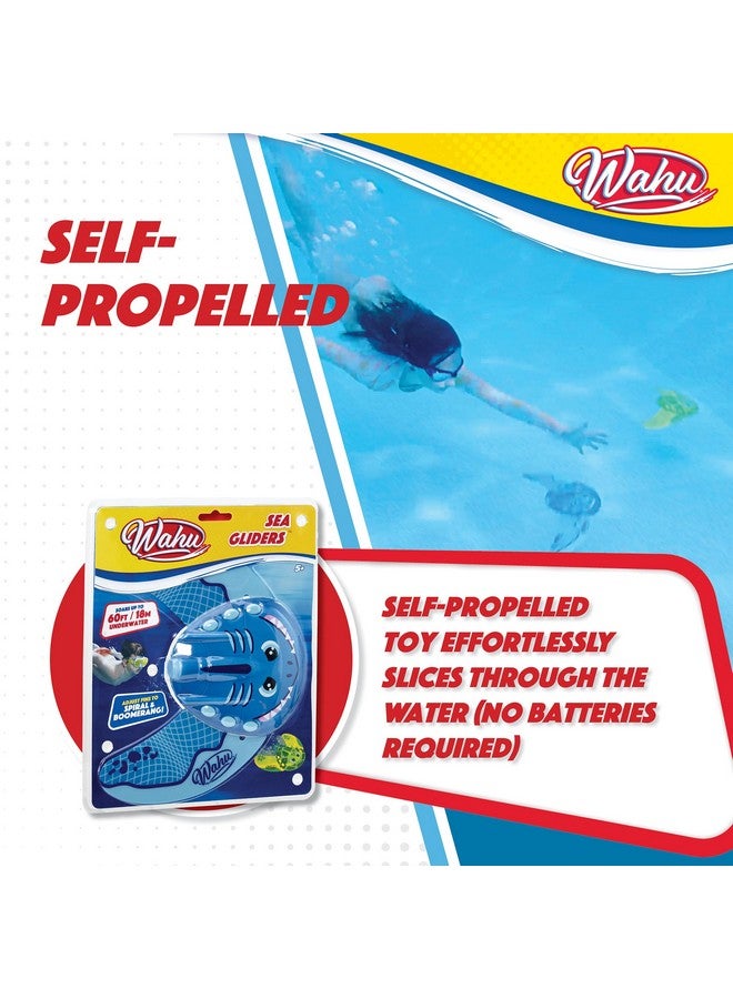 واهو لعبة حمام سباحة تحت الماء على شكل سمكة قرش من Wahu Sea Gliders مزودة بنفث ذاتي الدفع وزعانف قابلة للتعديل، لعبة غوص في حمام السباحة تنزلق حتى عمق 60 قدمًا تحت الماء - Image 4