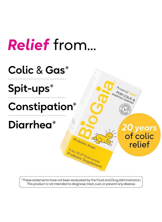 BioGaia Baby Probiotic Drops - Baby Essentials for Colic & Gas Relief, Safe for Newborns, Reduces Crying, Fussing, Colic, Gas, Spit-ups and Constipation, No allergens, Dairy, Soy, Gluten, or Sugar - Image 2