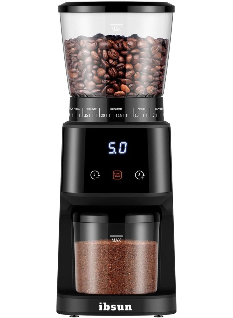 إبسون مطحنة قهوة كهربائية أوتوماتيكية V60 مخروطية الشفرات - 31 إعداد طحن دقيق مع مؤقت زمني (مناسب للإسبريسو/التقطير/الصب المباشر/القهوة الباردة/الفرنسية) - Image 1