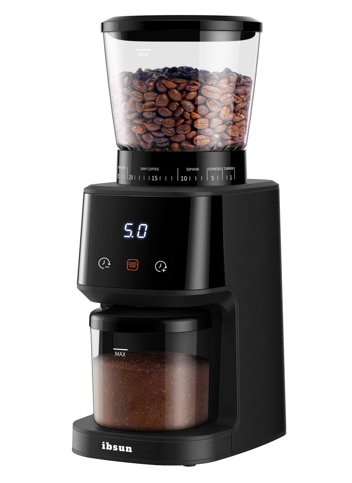 ibsun Conical Burr Coffee Grinder Electric Automatic 31 Precise Grind Settings Coffee Bean Grinder with Timer for Espresso/Drip/Pour Over/Cold Brew/French Press 