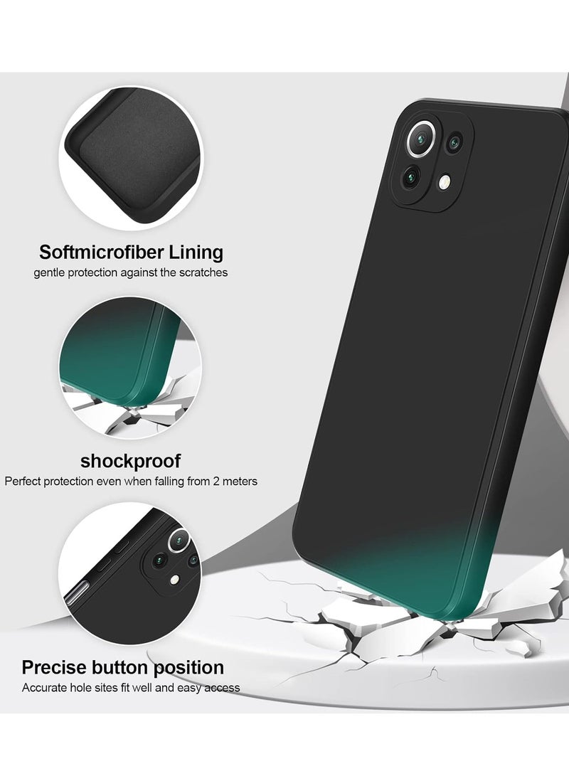 BORTONY Mi 11 Lite Case Liquid Silicone Protective Case Cover With Camera Protection For Mi 11 Lite - Image 2