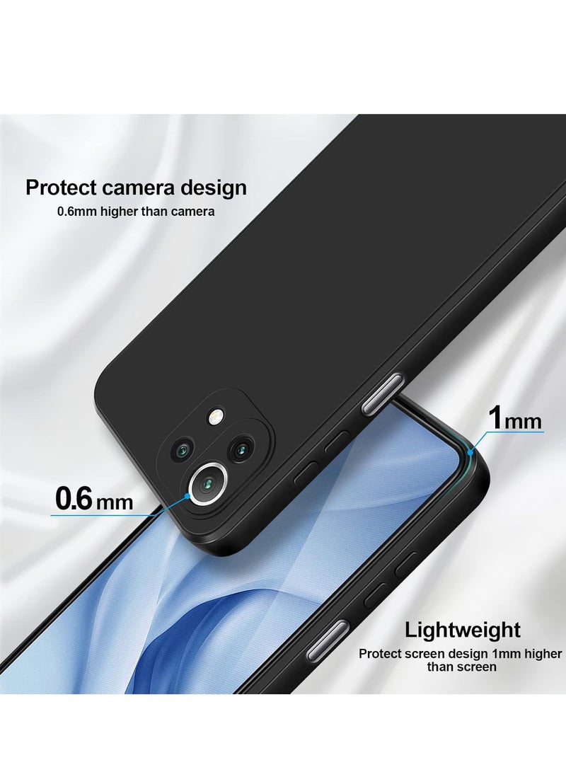 BORTONY Mi 11 Lite Case Liquid Silicone Protective Case Cover With Camera Protection For Mi 11 Lite - Image 4