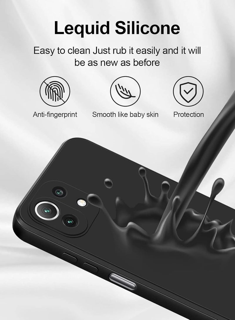 BORTONY Mi 11 Lite Case Liquid Silicone Protective Case Cover With Camera Protection For Mi 11 Lite - Image 5