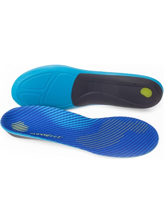 SUPERfeet Superfeet RUN Comfort Thin Insoles, Carbon Fiber Running Shoe Orthotic Slim Inserts for Support and Cushion  - Image 1