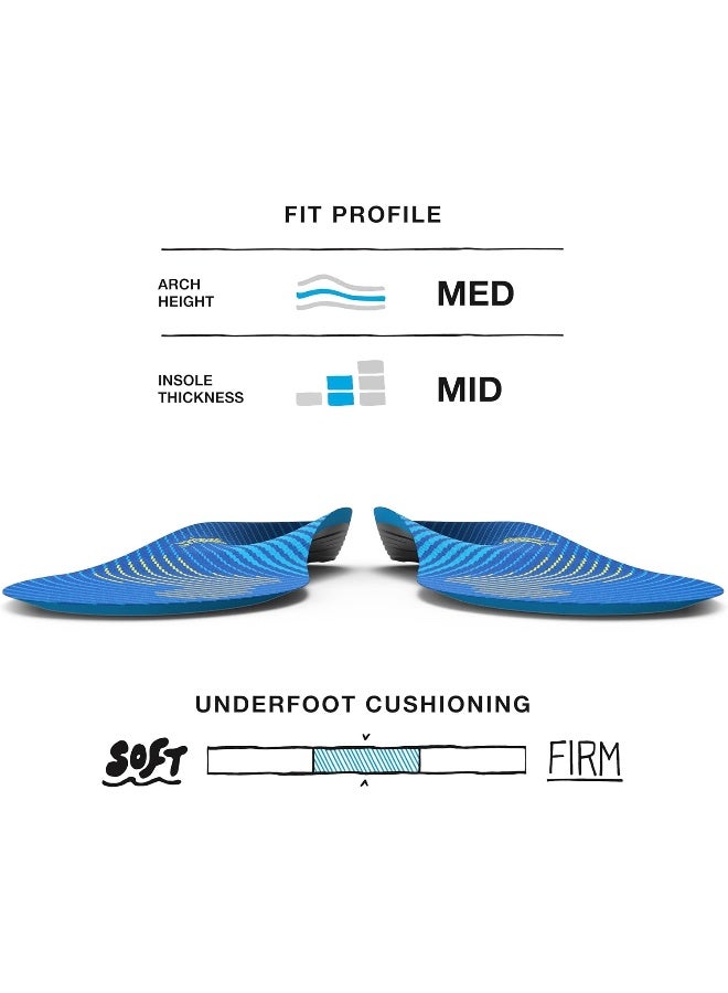 SUPERfeet Superfeet RUN Comfort Thin Insoles, Carbon Fiber Running Shoe Orthotic Slim Inserts for Support and Cushion  - Image 3