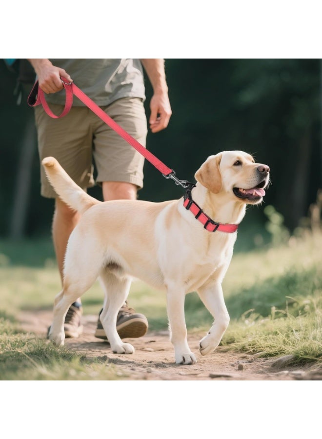 Q TRIPLE A Reflective Dog Collar with Soft Neoprene Padding, Metal D-Ring and Adjustable Length, Premium Nylon Material (Color: Baby Pink) - Image 5