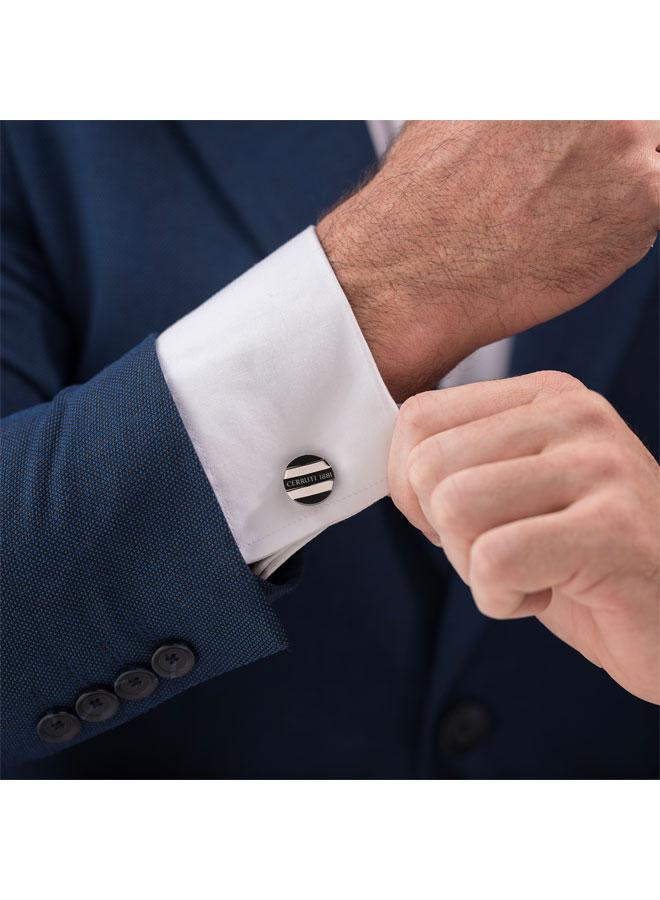 طقم قلم وكبكات ماركو رمادي للرجال