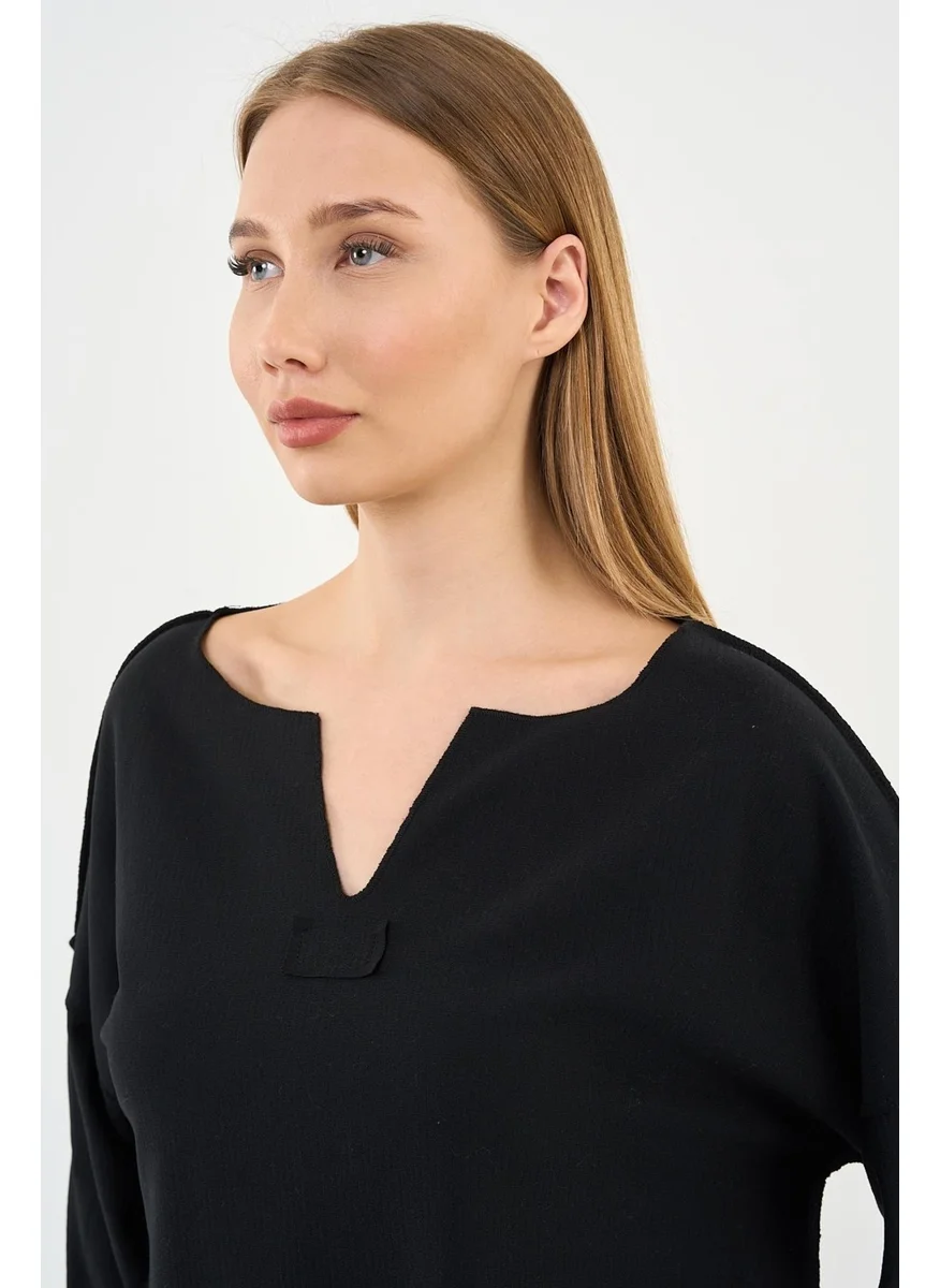 Alexander Gardi V Neck Loose Blouse (B21-5001)