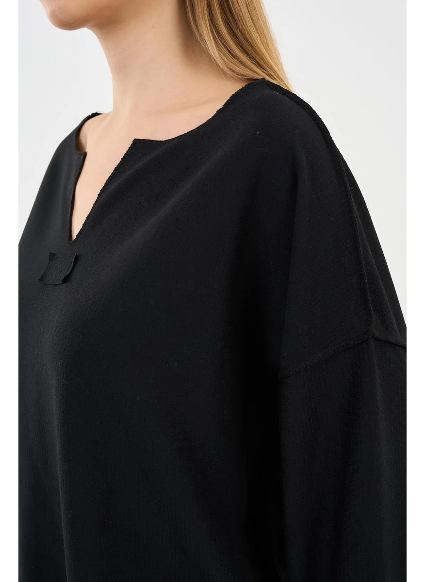 Alexander Gardi V Neck Loose Blouse (B21-5001)