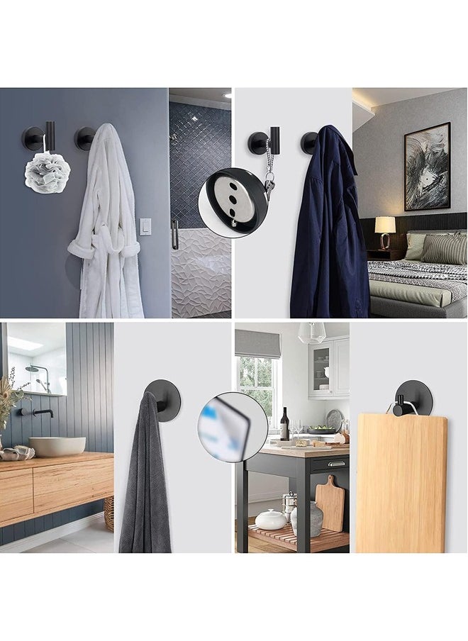 Generic - 5-Pieces Matte Black Bathroom Accessories Set Stainless Steel Bathroom Hardware Set Bath Towel Bar Set Towel Racks for Bathroom Wall Mounted - Image 1