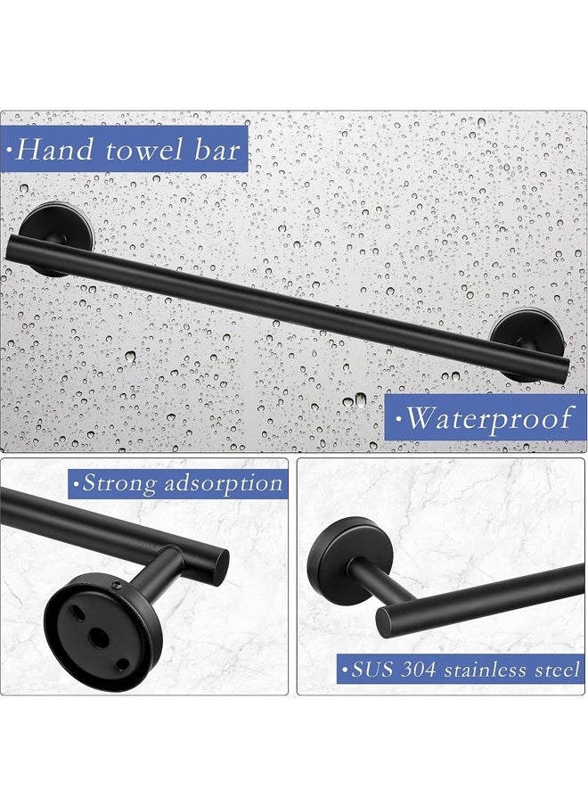 Generic - 5-Pieces Matte Black Bathroom Accessories Set Stainless Steel Bathroom Hardware Set Bath Towel Bar Set Towel Racks for Bathroom Wall Mounted - Image 1