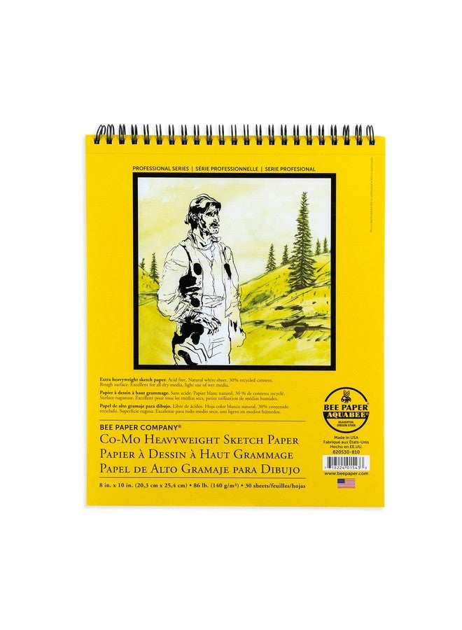 Bee Paper Company Bee Paper 8X 10 Como Heavyweight Sketch Paper Pad 30 Sheets - Image 1