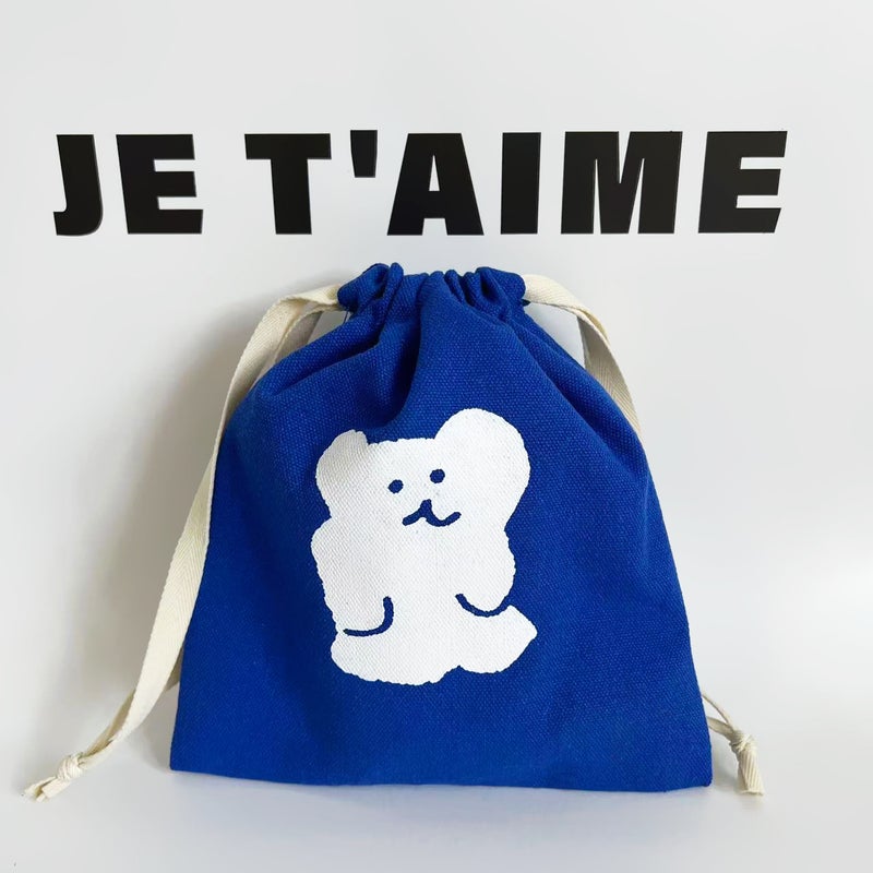 Cartoon Canvas Bag Hand Carrying Single Shoulder Student Tutors' Literature All-Match Four Seasons Portable Cloth Bag Commuter Bag For Women - Image 1