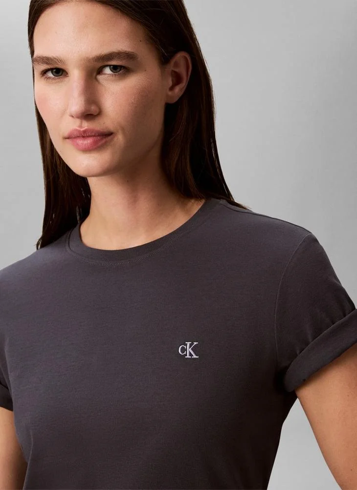 Calvin Klein Jeans  Monogram Crew Neck T-Shirt for Women | Best Price UAE