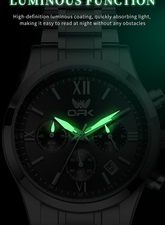 OPK Men'S Watch Waterproof Six-Pin Calendar Multi-Function Quartz Watch 6052 - Image 5