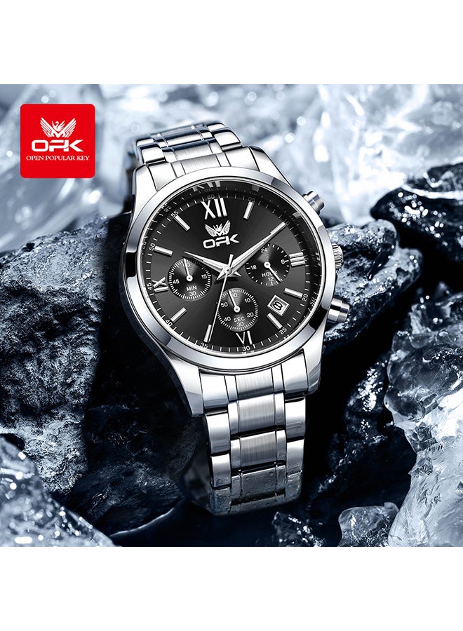 OPK Men'S Watch Waterproof Six-Pin Calendar Multi-Function Quartz Watch 6052 - Image 1