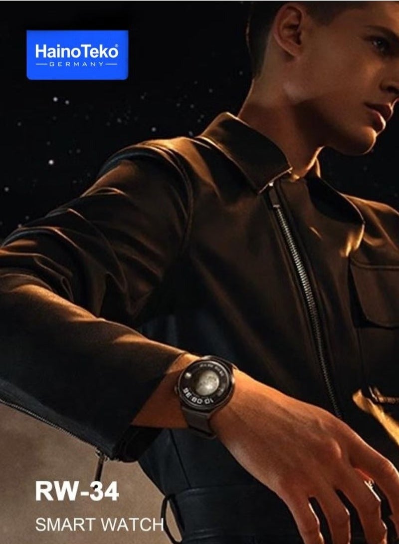 Raxoom AMOLED Display Smart Watch for Men and Boys – Stylish and Durable with 3 Interchangeable Straps, Fitness Tracker, Heart Rate Monitor, Waterproof, Long Battery Life – Perfect for Daily Wear and Sports - Image 5