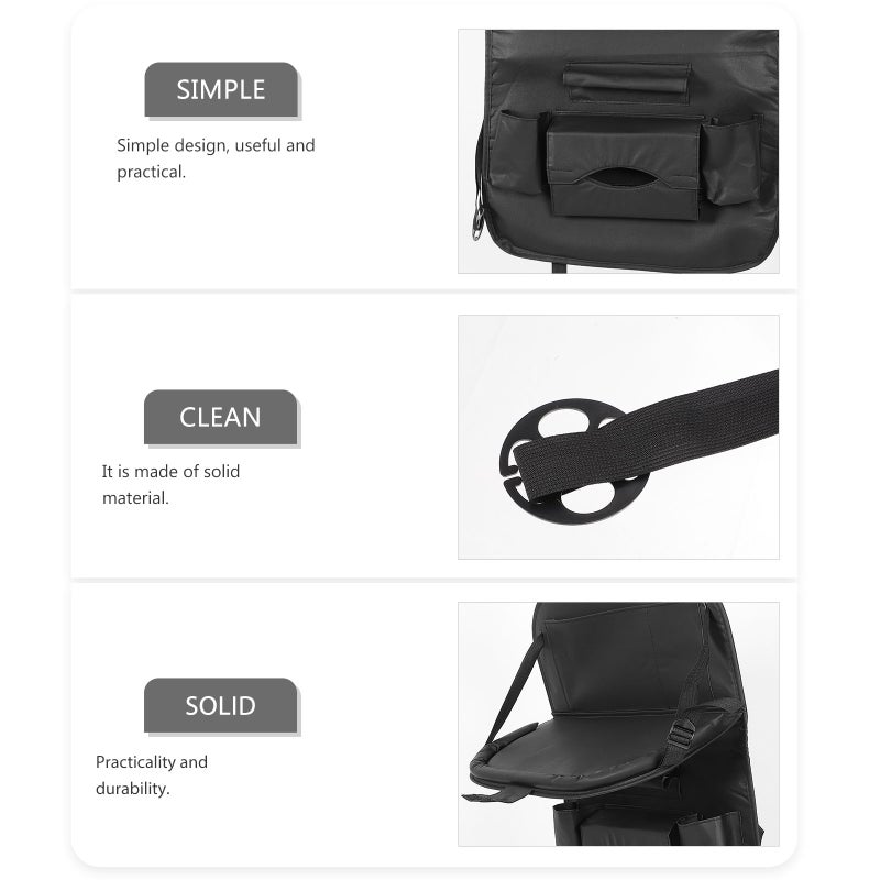 Car Backseat Organizer Car Table Tray Car Organizer And Storage Back Seat Organizer With Tray - Image 3