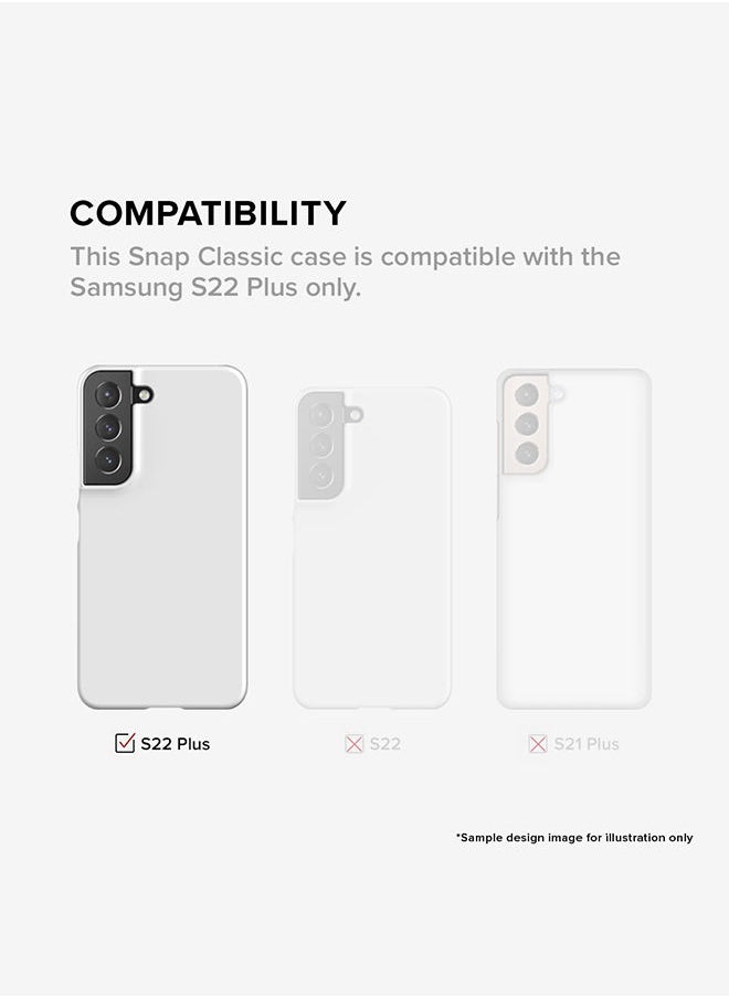 Stylizedd - Case for Samsung Galaxy S22+ 5G Slim Snap Classic Series Shield Matte Finish Print - Be Fearless - Image 1