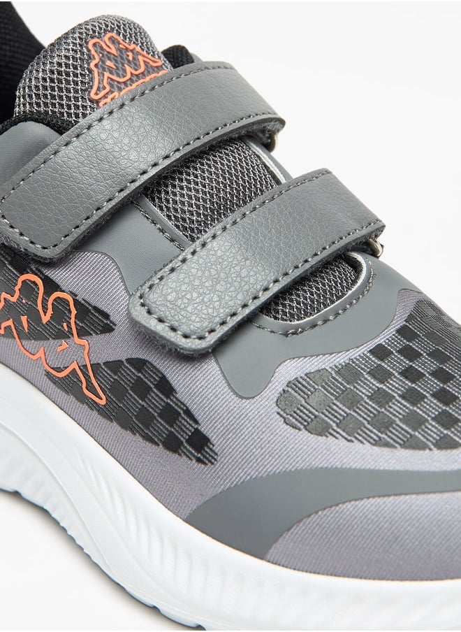 Kappa - Boy's Logo Print Sports Shoes with Hook and Loop Closure - Image 1