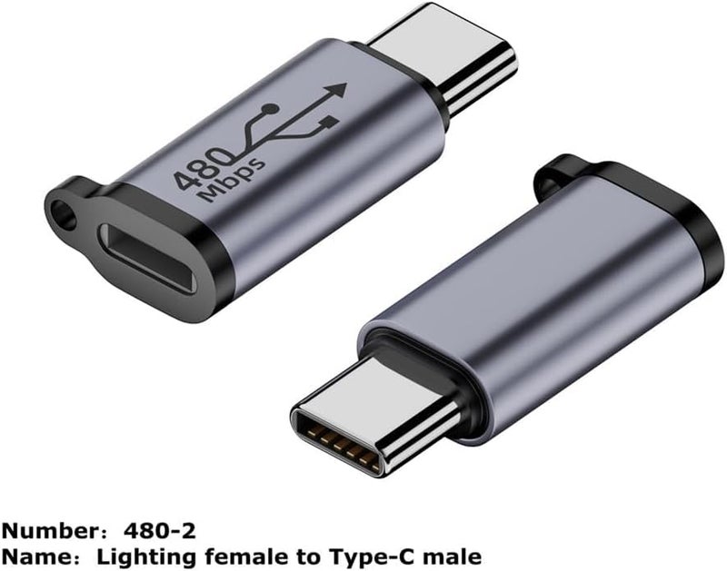 ETZIN USB C Male to Lighting Female Adapter for 15/15 Pro/15 Pro Max/15 Plus Gender Changer Adapter,Type C Charger Connector (EPL-1298CC) - Image 4