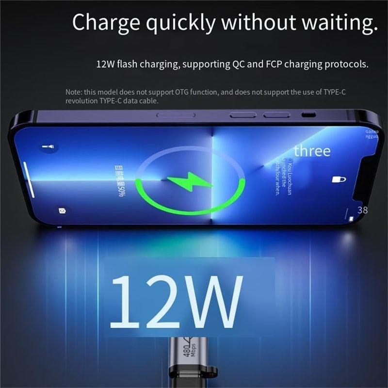 ETZIN USB C Male to Lighting Female Adapter for 15/15 Pro/15 Pro Max/15 Plus Gender Changer Adapter,Type C Charger Connector (EPL-1298CC) - Image 5