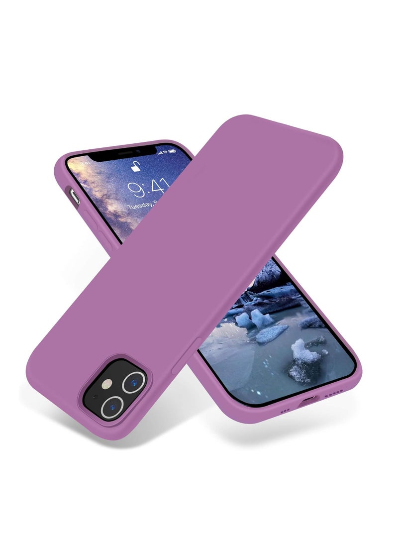 Compatible with iPhone 13 Mini Case, Slim Liquid Silicone 3 Layers Full Covered Soft Gel Rubber with Microfiber Case Cover 5.4 inch... - Image 1