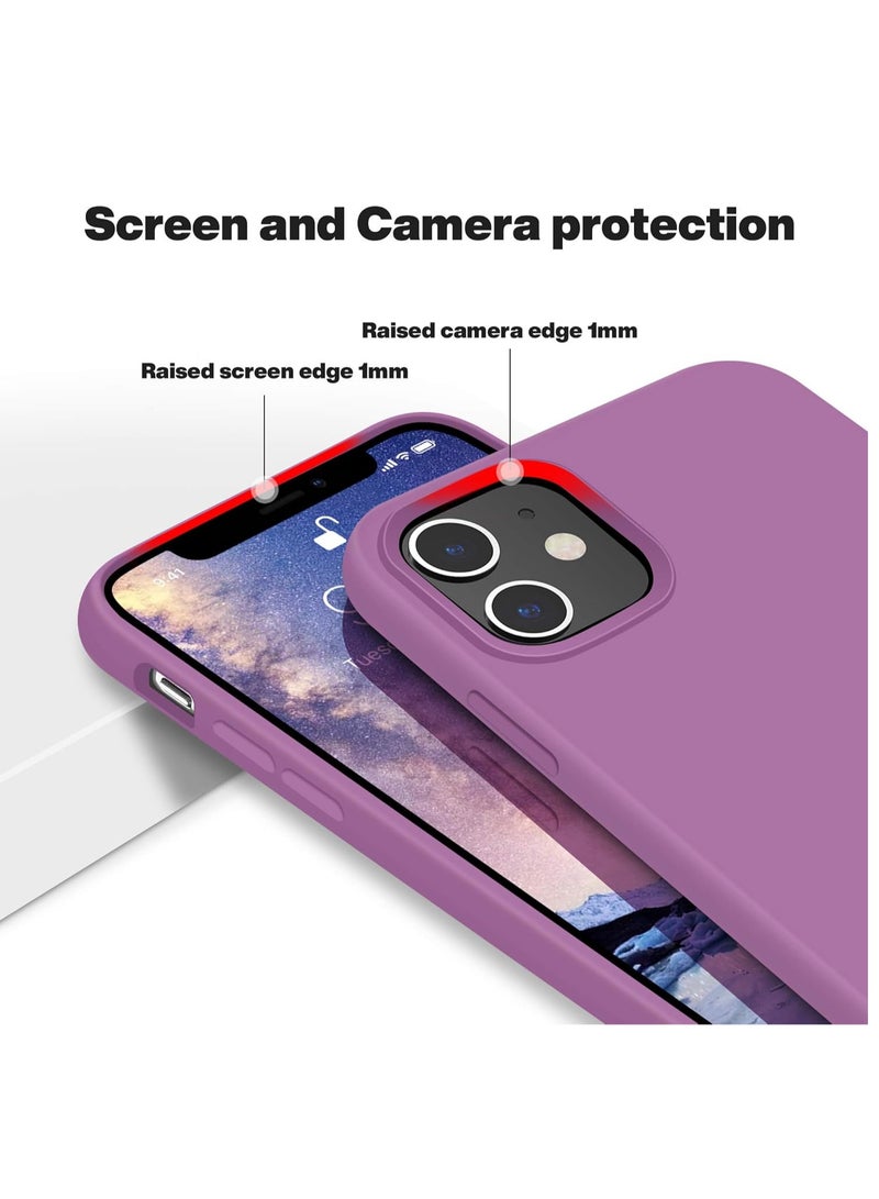 Compatible with iPhone 13 Mini Case, Slim Liquid Silicone 3 Layers Full Covered Soft Gel Rubber with Microfiber Case Cover 5.4 inch... - Image 2
