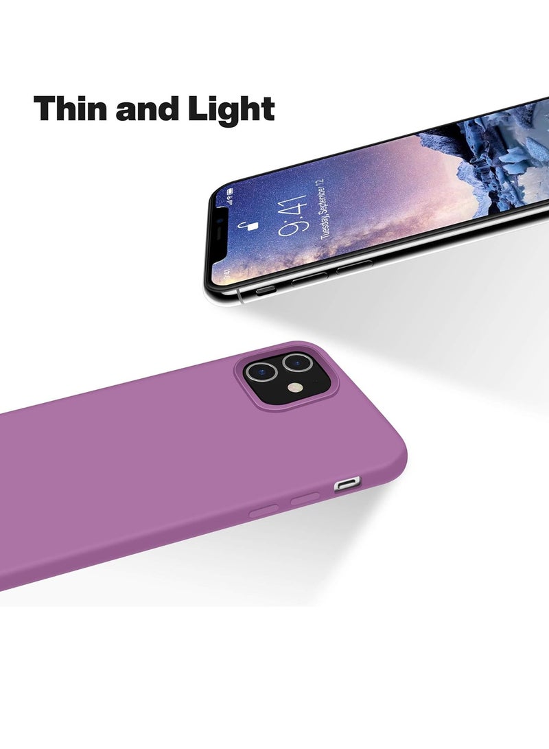 Compatible with iPhone 13 Mini Case, Slim Liquid Silicone 3 Layers Full Covered Soft Gel Rubber with Microfiber Case Cover 5.4 inch... - Image 5