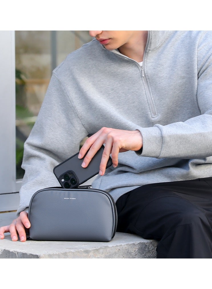 مارك رايدن حقيبة تنظيم رقمي مارك رايدن - رمادية، حقيبة سفر صغيرة للأدوات، جيب متعدد من أكسفورد بسحاب  وقماش مقاوم للماء - ×× سم - Image 2