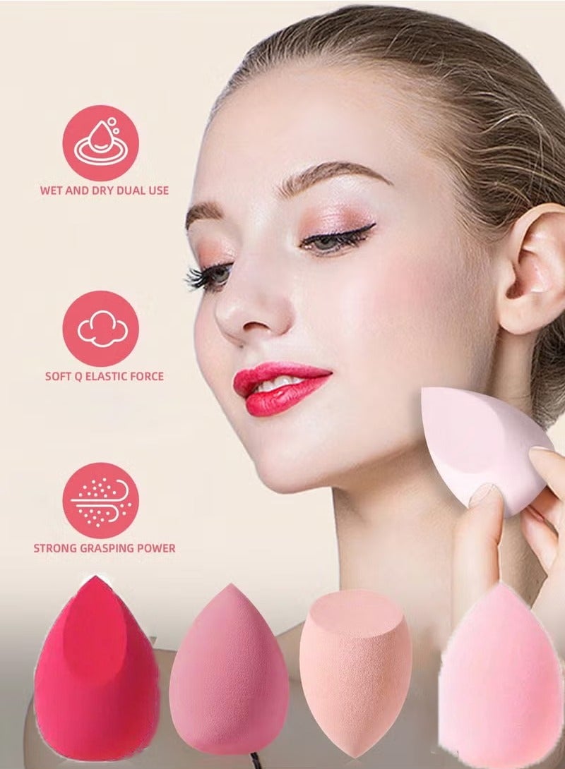 15-Piece Makeup Sponge Set- Multi soft color Mini Makeup Sponge, Powder Puff Long Lasting Beauty Sponge Wet & Dry Use for Women (Pink) - Image 4