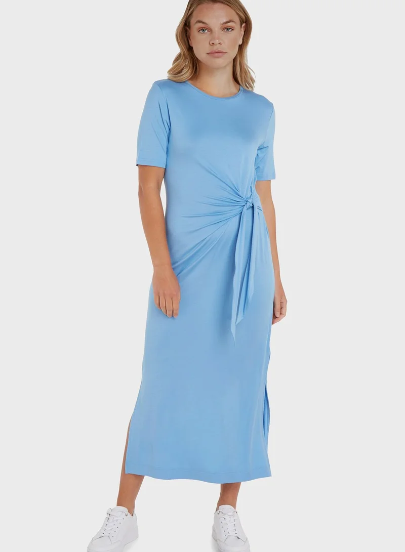 TOMMY HILFIGER Tie Detail Knitted Dress