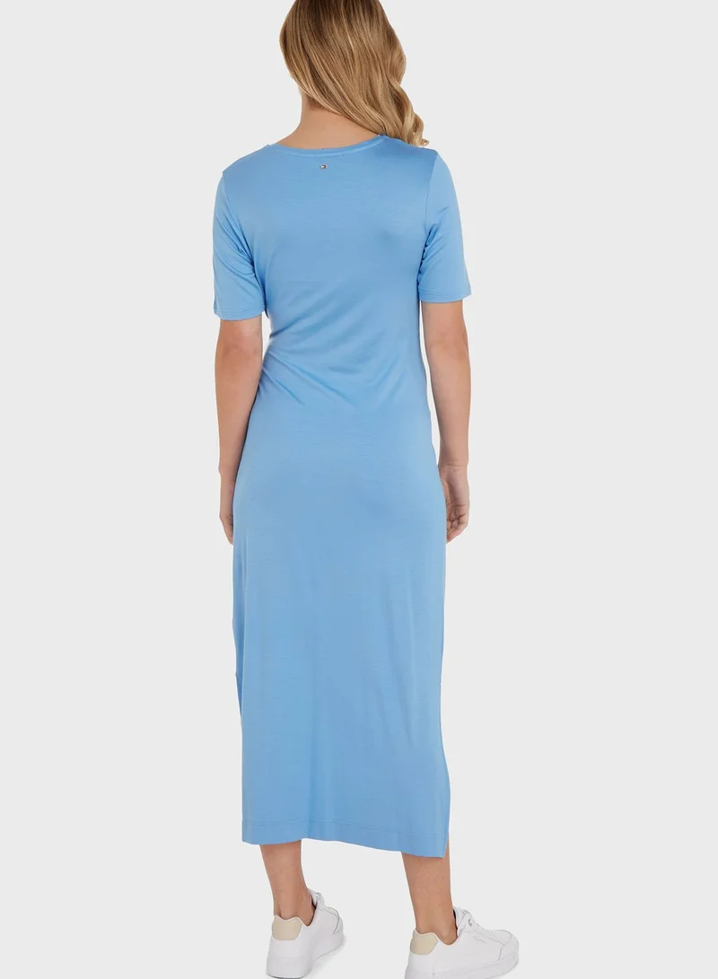 TOMMY HILFIGER Tie Detail Knitted Dress