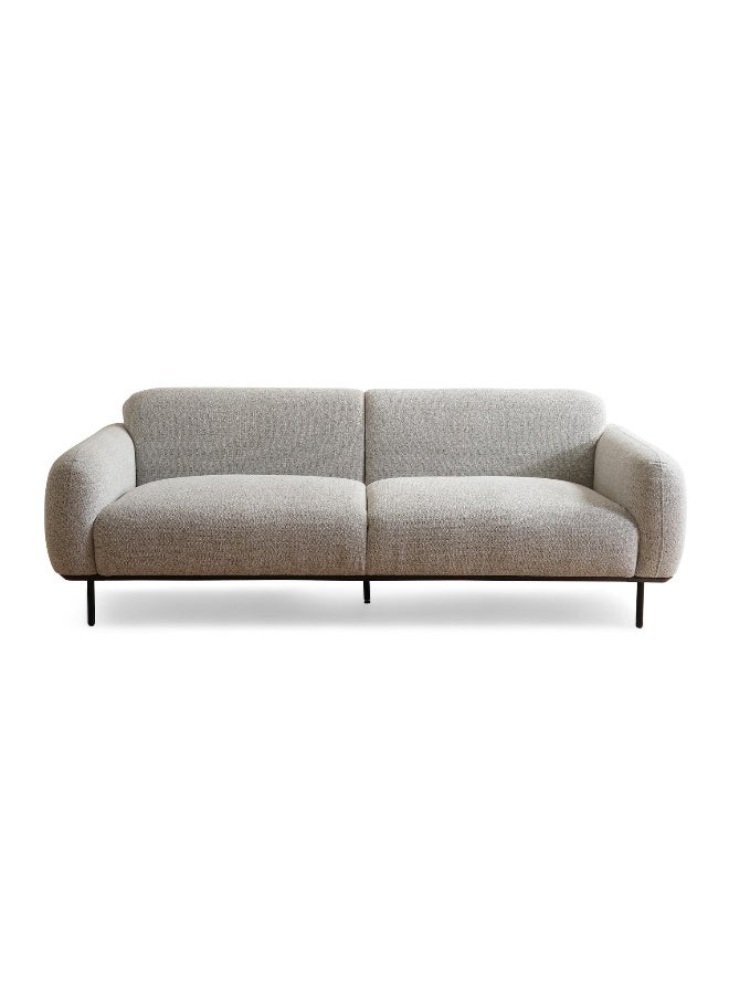 Pan Home Teek 3 Seater Sofa- Grey - Image 3