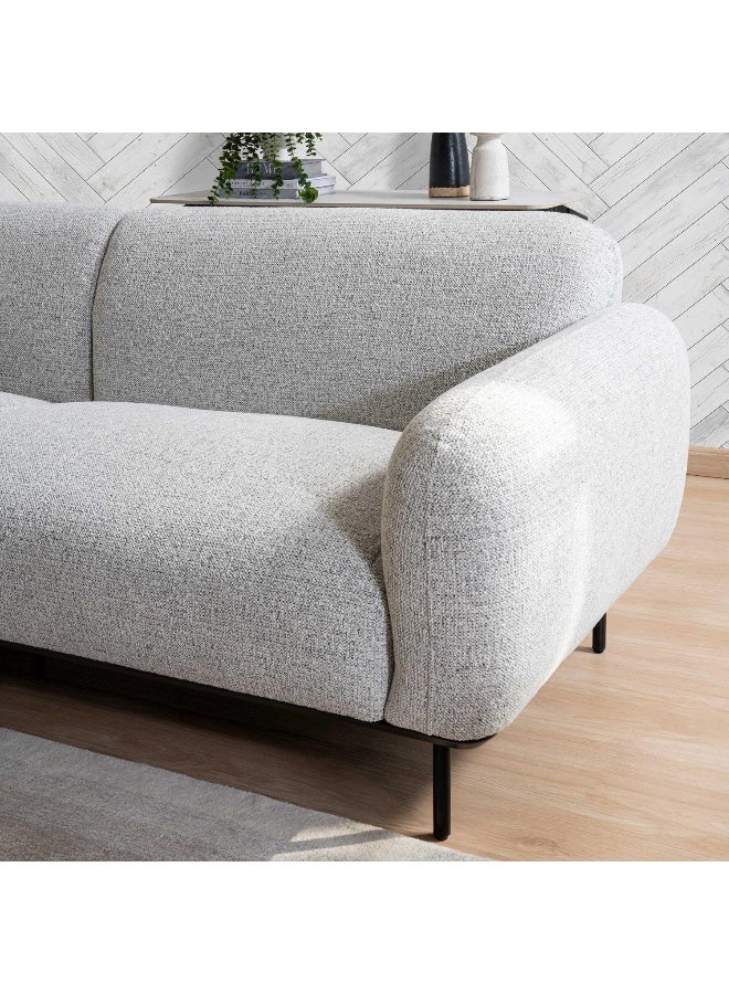 Pan Home Teek 3 Seater Sofa- Grey - Image 2
