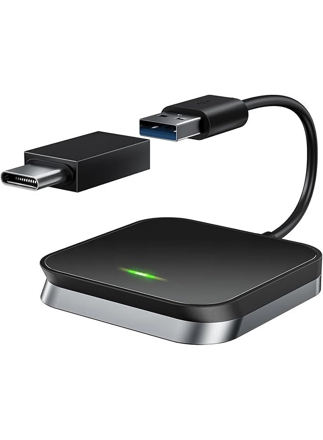 KASTWAVE Wireless Carplay Adapter For Iphone, Carplay Dongle Converts Wired To Wireless, Bluetooth & Wifi Auto-Connect, Online Update, Compatible With Cars From 2015 & Ios 9+ - Image 1