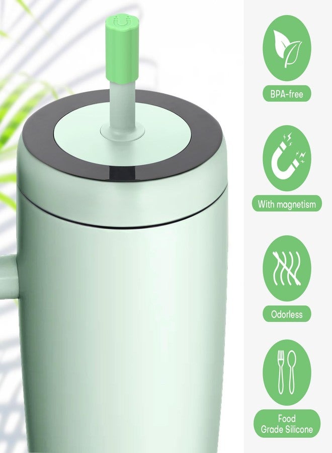 Rolitwils 2 Pack Magnetic Straw Cover, Silicone Leakproof Straw Protector for Tumbler, Compatible with Era/Resa, Drinkware Accessory - Image 5