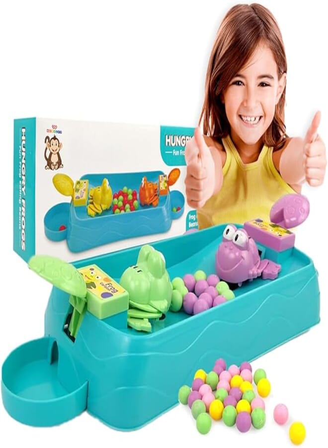 Wembley Hungry Frog Games Eating Beans Games | Indoor Games Interactive Game Toy of Family Board Games for Kids | Interactive Game Toys Multiplayer Game for 2 Player